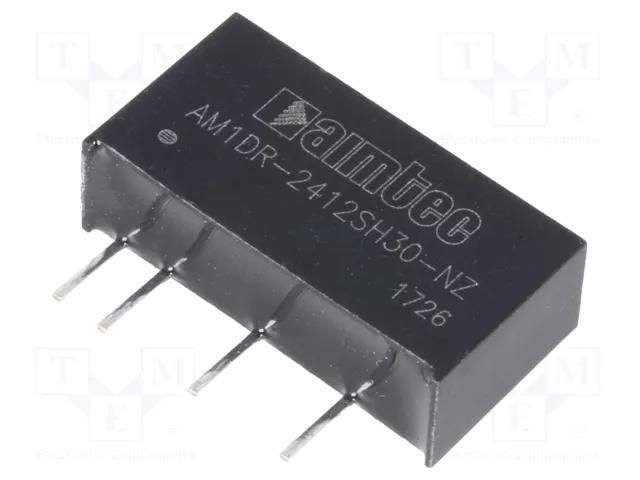Converter: DC/DC; 1W; Uin: 22.8÷25.2VDC; Uout: 12VDC; Iout: 83mA AIMTEC AM1DR-2412SH30-NZ