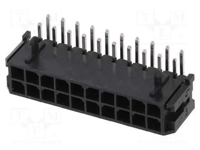 Connector: wire-board; socket; male; 3mm; PIN: 20; THT; 5A; 2x10; 10mΩ NINIGI MFGK-20