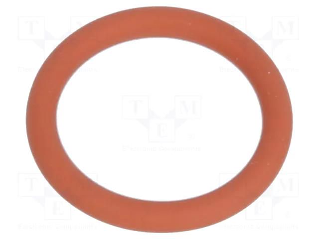 O-ring gasket; VMQ; Thk: 1.5mm; Øint: 10mm; PG7; red; -60÷250°C HUMMEL HUMMEL-1321070022