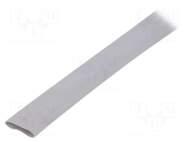 Insulating tube; silicone; light grey; -30÷200°C; Øint: 14mm; L: 1m FIX&FASTEN SRT14