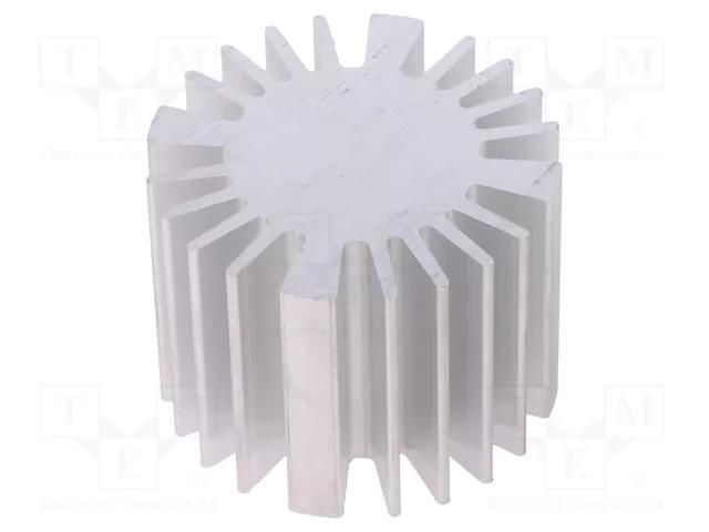 Heatsink; LED; Ø: 50mm; H: 37.5mm FISCHER ELEKTRONIK SK57737.5AL