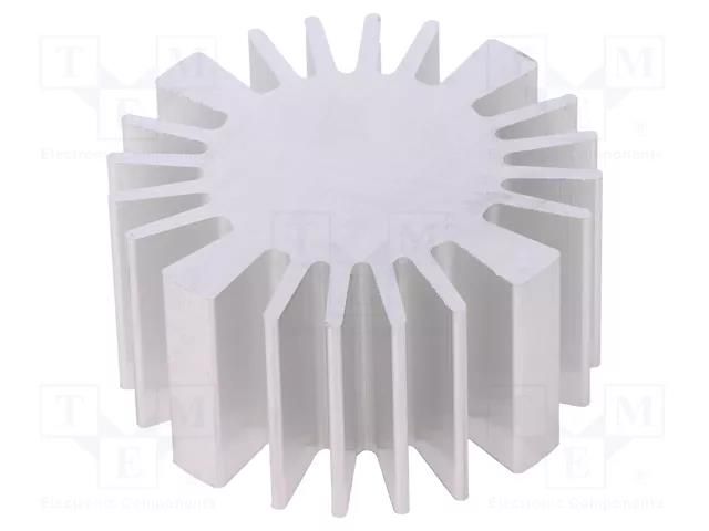 Heatsink; LED; Ø: 50mm; H: 25mm FISCHER ELEKTRONIK SK57725AL