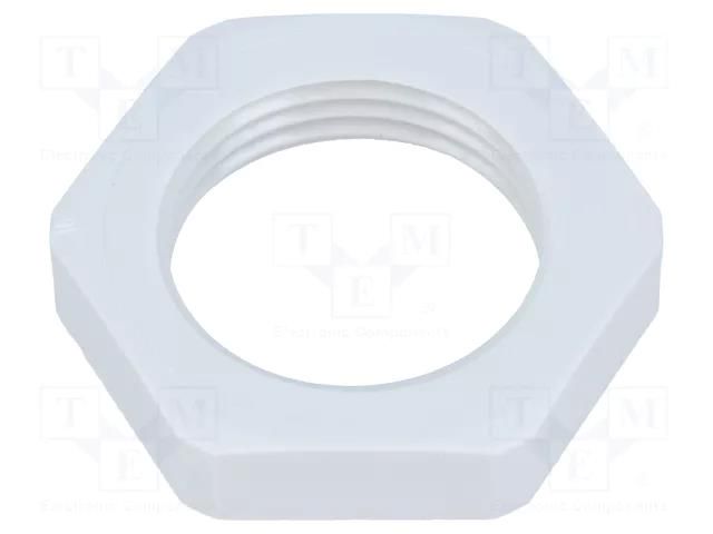 Nut; M20; polyamide; 27mm; Thread: metric; Pitch: 1.5 FIBOX GPA-M20-B
