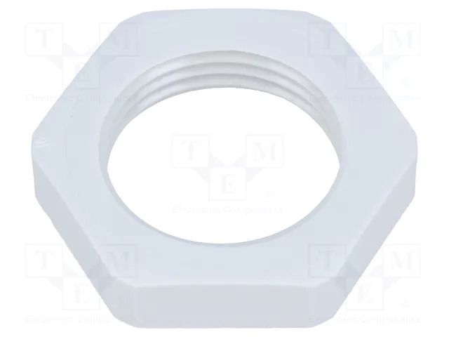 Nut; M20; polyamide; 27mm; Thread: metric; Pitch: 1.5 FIBOX GPA-M20-B