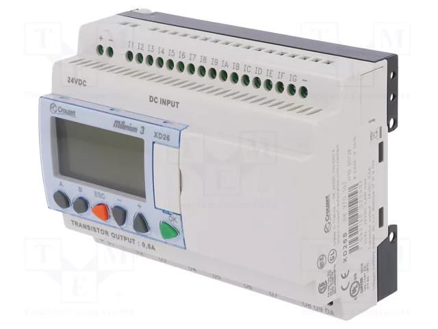 Programmable relay; IN: 16; OUT: 10; Millenium 3 Essential; IP20 CROUZET CROUZET-88970162