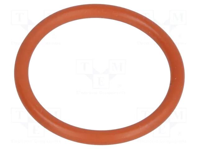 O-ring gasket; VMQ; Thk: 1.8mm; Øint: 17mm; M20; red; -60÷250°C HUMMEL HUMMEL-1321200059