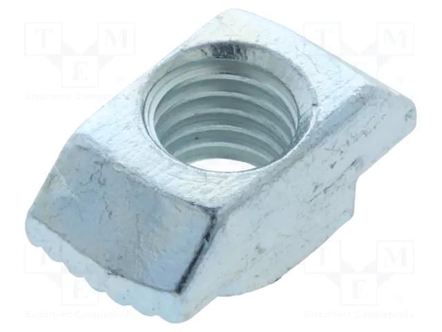 Nut; for profiles; Width of the groove: 10mm; steel; zinc; T-slot FATH FA-096H10830