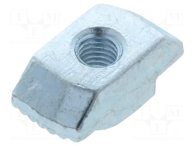 Nut; for profiles; Width of the groove: 10mm; steel; zinc; T-slot FATH FA-096H10530