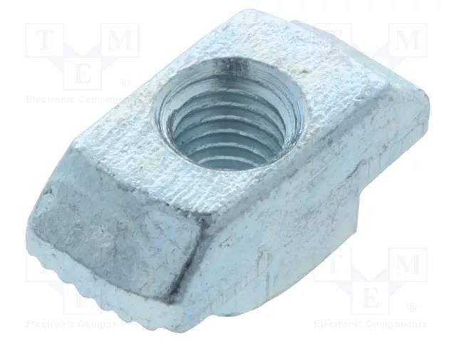 Nut; for profiles; Width of the groove: 8mm; steel; zinc; T-slot FATH FA-096H08530