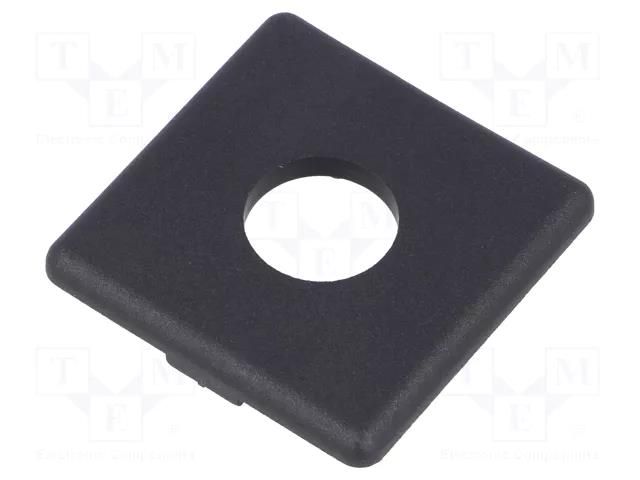 Stopper; for profiles; Width of the groove: 10mm; with hole FATH FA-091015
