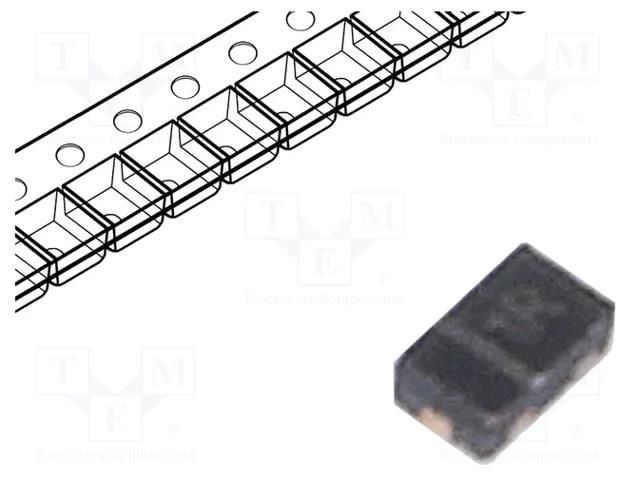 Diode: TVS; 34W; 8.4V; 2A; bidirectional; LLP1006-2; reel,tape; ESD VISHAY VBUS05L1-DD1-G-08