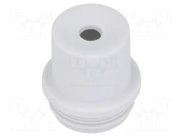 Grommet; elastomer thermoplastic TPE; grey; -35÷60°C; UL94HB SPELSBERG AST-M16