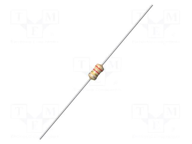Inductor: wire; THT; 10uH; 0.23A; 1.7Ω; ±10%; Ø3.3x7mm; Leads: axial FASTRON MICC-100K-02