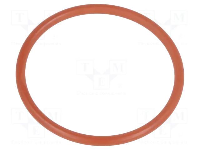 O-ring gasket; VMQ; Thk: 2mm; Øint: 29mm; M32; red; -60÷250°C HUMMEL HUMMEL-1321320059