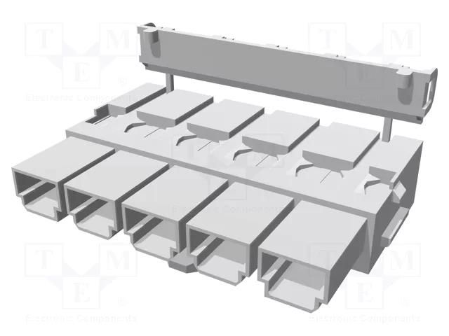 Connector: wire-wire/PCB; plug; female; Mini-Fit Sr; 10mm; PIN: 5 MOLEX MX-42816-0512