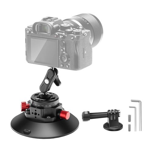 Mount with suction cup 1/4 inch Neewer CA013 for sports cameras (DJI Action, GoPro, Insta360), Neewer B0BYDQTXD1