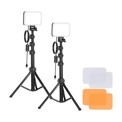 Neewer BP66 studio set two LED lamps + filters + tripods, Neewer B0DJXMFRN2