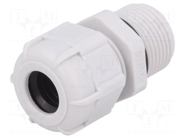 Cable gland; with long thread; M20; 1.5; IP68; polyamide; grey BM GROUP BM4920L