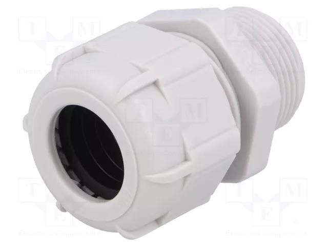 Cable gland; with long thread; M25; 1.5; IP68; polyamide; grey BM GROUP BM4925L