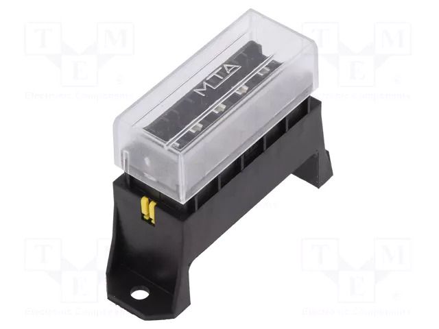 Fuse boxes; 19mm; 100A; screw,push-in; Leads: connectors; ways: 6 MTA MTA-0X00560