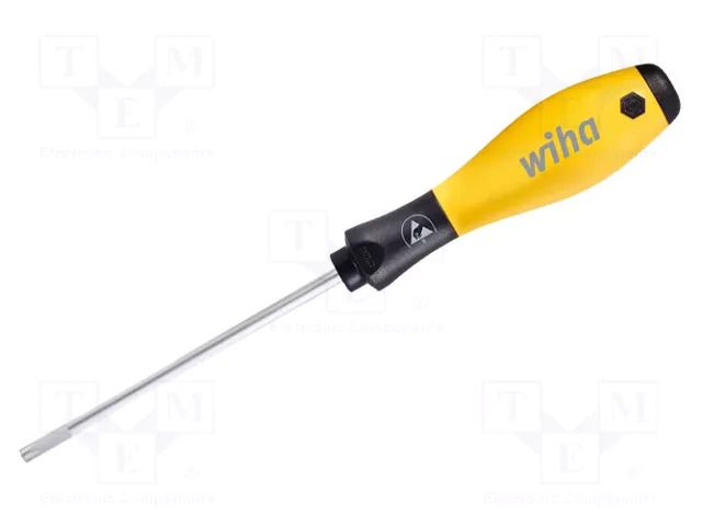 Screwdriver; Torx®; TX10; ESD; SoftFinish ESD®; Blade length: 80mm WIHA WIHA.362ESD/T10