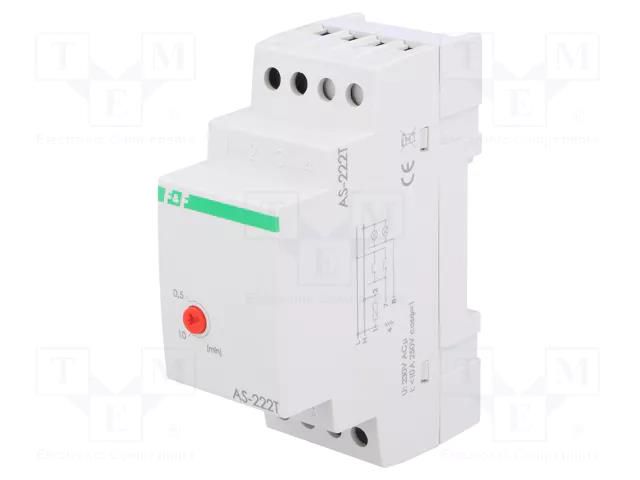 Staircase timer; for DIN rail mounting; 230VAC; IP20; 10A F&F AS-222T