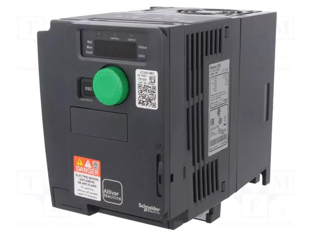 Vector inverter; Max motor power: 1.5kW; Usup: 200÷240VAC; IN: 9 SCHNEIDER ELECTRIC ATV320U15M2C