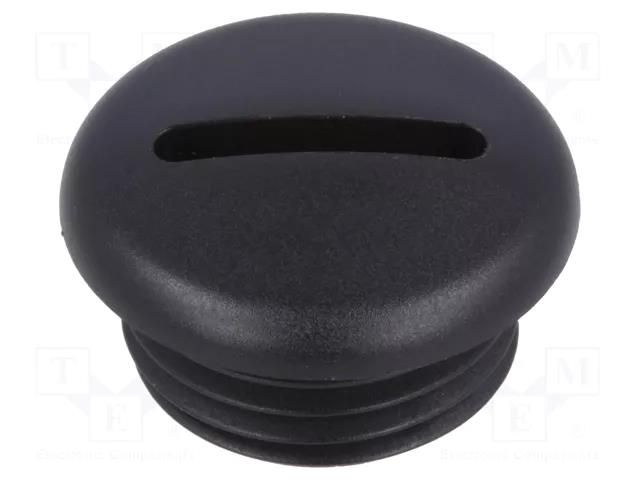 Stopper; M16; 1.5; polyamide; black; 8mm FIX&FASTEN FIX-SPMA-16B