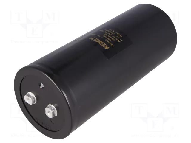 Capacitor: electrolytic; 13mF; 500VDC; Ø90x220mm; Pitch: 31.8mm KEMET ALS70A133QT500
