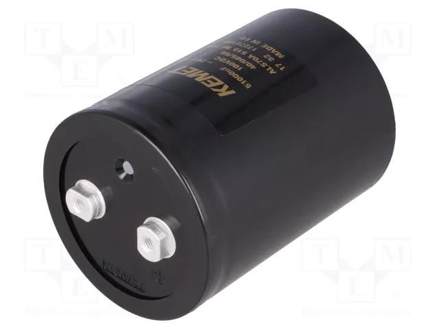 Capacitor: electrolytic; 51mF; 100VDC; Ø77x105mm; Pitch: 31.8mm KEMET ALS70A513NF100