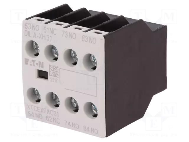 Auxiliary contacts; Leads: screw terminals; front EATON ELECTRIC DILA-XHI31