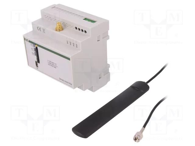 GSM module controller; for DIN rail mounting; 230VAC; relay F&F SIMPLYMAX-P04