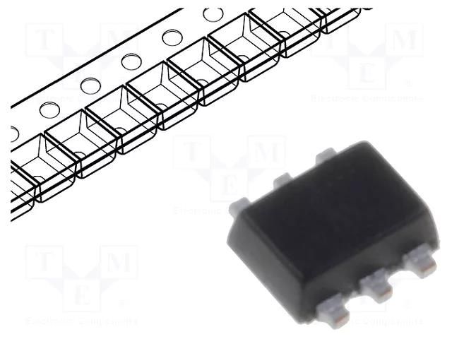 Transistor: PNP x2; bipolar; BRT; 50V; 0.1A; 300mW; SOT666; R1: 2.2kΩ NEXPERIA PEMB10.115