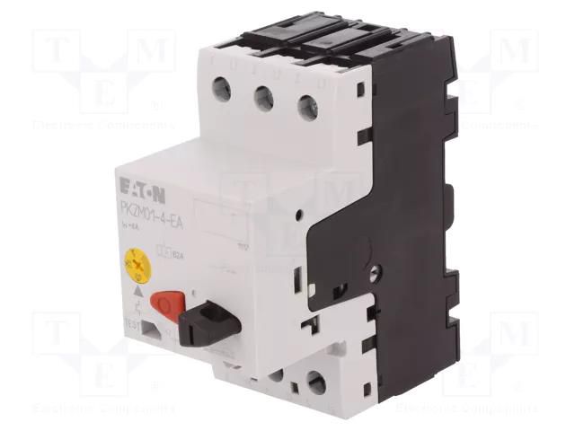 Motor breaker; 1.5kW; 220÷690VAC; for DIN rail mounting; IP20 EATON ELECTRIC PKZM01-4-EA