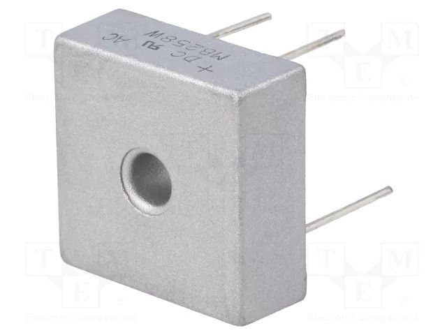 Bridge rectifier: single-phase; Urmax: 800V; Ufmax: 1.1V; If: 25A DC COMPONENTS MB258W