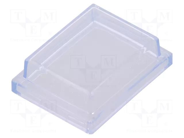 Cover; IP64; PVC; rectangular; 36x28x10.6mm Marquardt 203.201.011