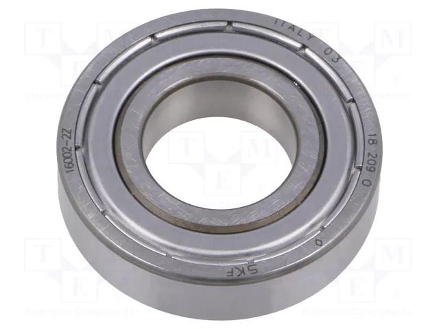 Bearing: single row deep groove ball; Øint: 15mm; Øout: 32mm SKF SKF16002-2Z