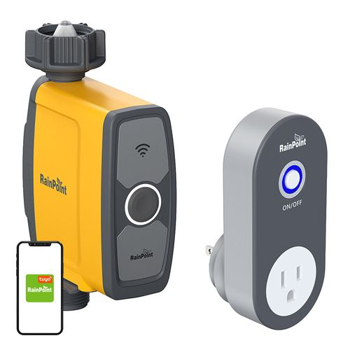 RainPoint 1-zone irrigation controller with app, RainPoint TTV103FRF + TWG004WR