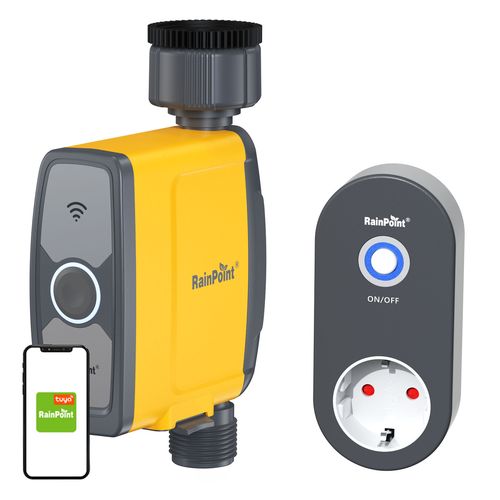 RainPoint 1-zone irrigation controller with app, RainPoint TTV103FRF + TWG004WR