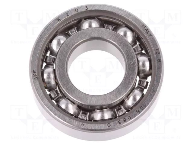 Bearing: single row deep groove ball; Øint: 17mm; Øout: 40mm SKF SKF6203