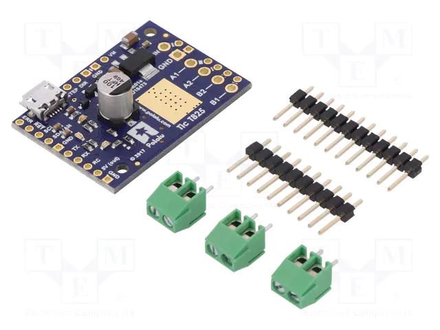 Stepper motor controller; DRV8825; analog,I2C,PWM,RC,TTL,USB POLOLU POLOLU-3131