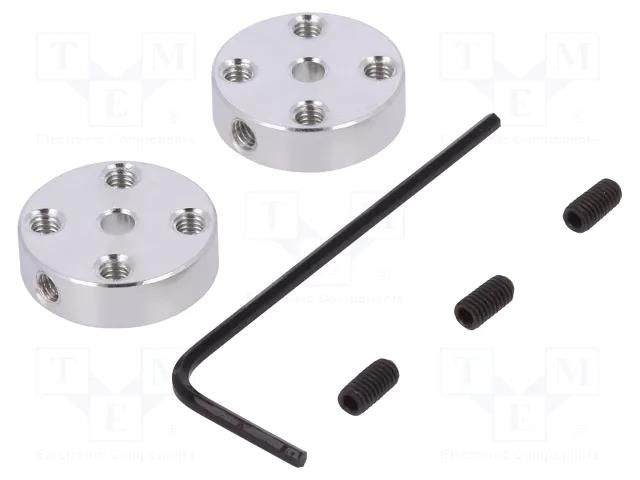 Bracket wheel; Kit: adapter,allen wrench,mounting screws; 2pcs. POLOLU POLOLU-1996