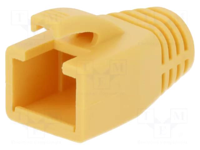 RJ45 plug boot; 8mm; yellow LOGILINK LOG-MP0035Y