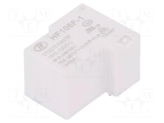 Relay: electromagnetic; SPST-NO; Ucoil: 12VDC; 40A; max.277VAC HONGFA RELAY HF105F1/012DT-1HST