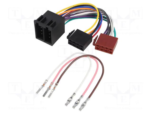 Adapter; ISO socket x2,ISO plug x2; PIN: 32(5+8+5+8) 4CARMEDIA ZRS-ISO-ISO/16