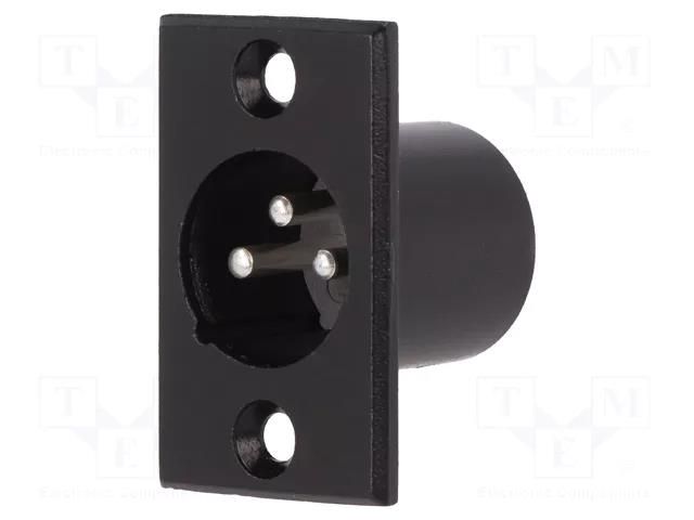 Connector: XLR; socket; male; PIN: 3; for panel mounting,screw CLIFF FC6106