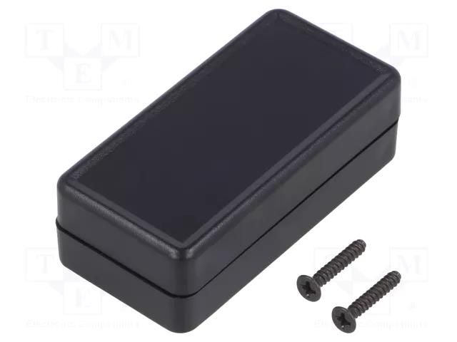Enclosure: multipurpose; X: 25mm; Y: 50mm; Z: 15mm; 1551 MINI; ABS HAMMOND HM-1551BBK