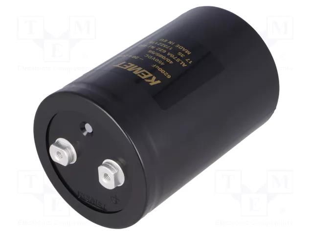 Capacitor: electrolytic; 6.2mF; 450VDC; Ø77x115mm; Pitch: 31.8mm KEMET ALS70A622NJ450
