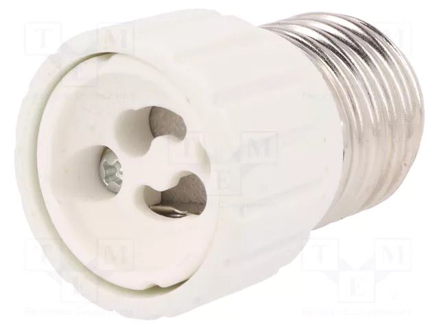Lampholder: adapter; Body: white; Ø: 34mm; L: 54mm; for lamp PAWBOL PW-D.3107