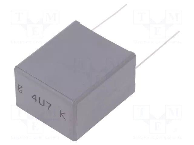 Capacitor: polypropylene; X2; F863; 4.7uF; 630VDC; 310VAC; THT; ±10% KEMET F863FW475K310ALW0L